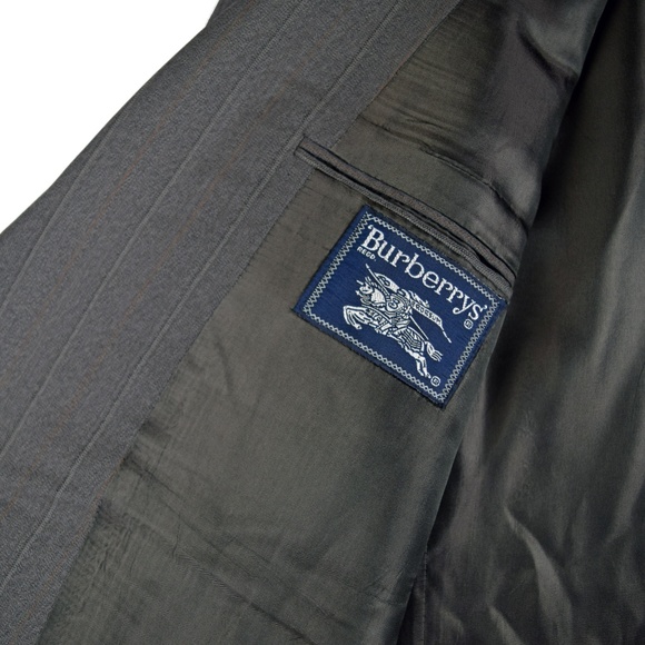 Burberry Vintage Mens Pinstripe Wool Blazer - Picture 7 of 8
